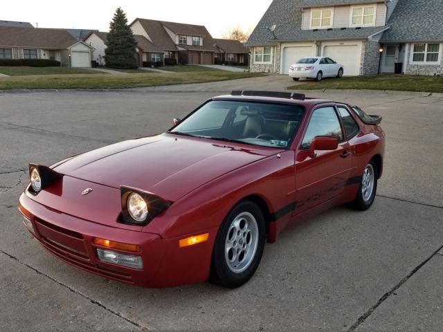1983 Burgundy Porsche 944 Hatchback