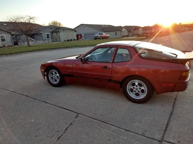 1983 Burgundy Porsche 944 Hatchback