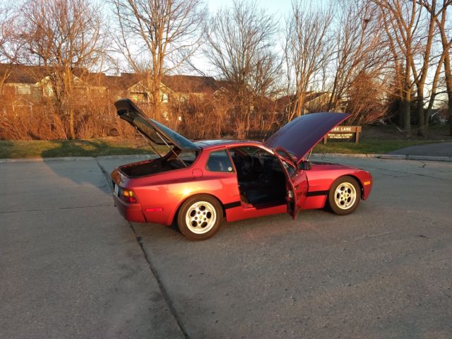 1983 Burgundy Porsche 944 Hatchback