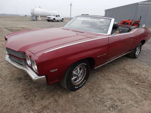 1970 Red Chevrolet Chevelle Convertible