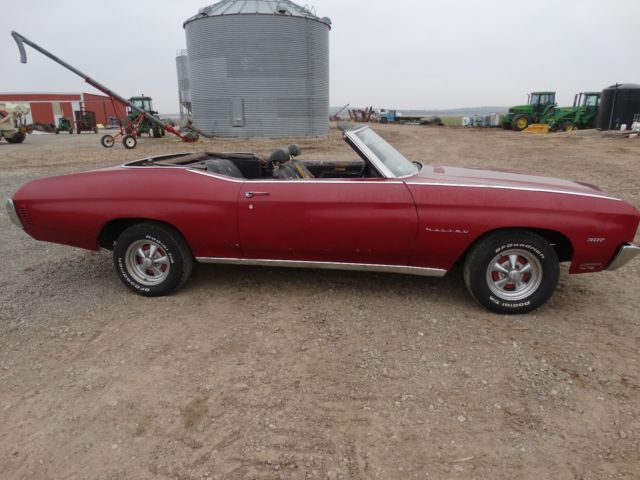 1970 Red Chevrolet Chevelle Convertible