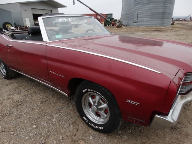 1970 Red Chevrolet Chevelle Convertible