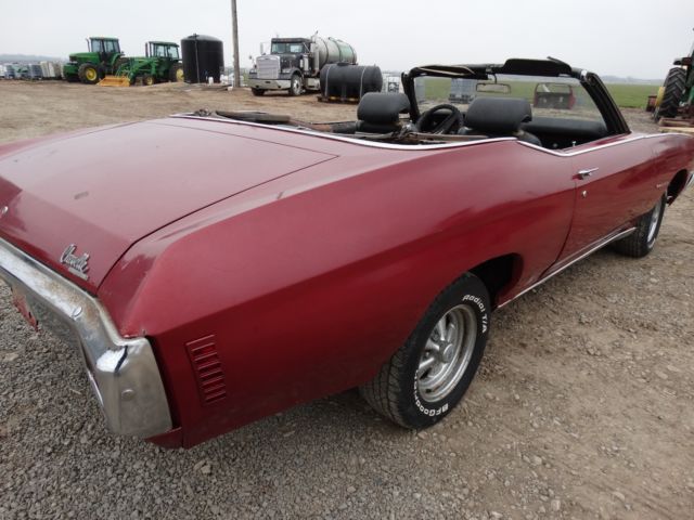 1970 Red Chevrolet Chevelle Convertible