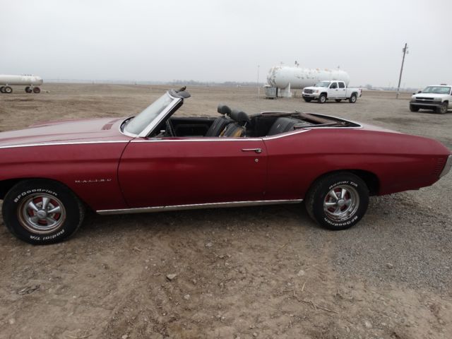 1970 Red Chevrolet Chevelle Convertible