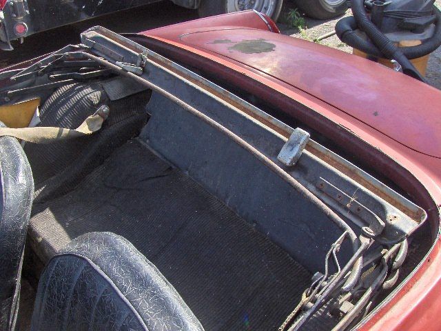 1963 Burgundy Austin Healey Sprite Convertible