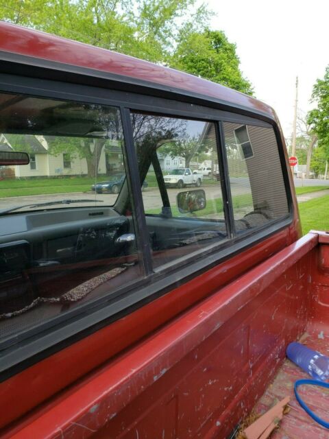 1987 Dark red Ford F-250 regular cab  truck