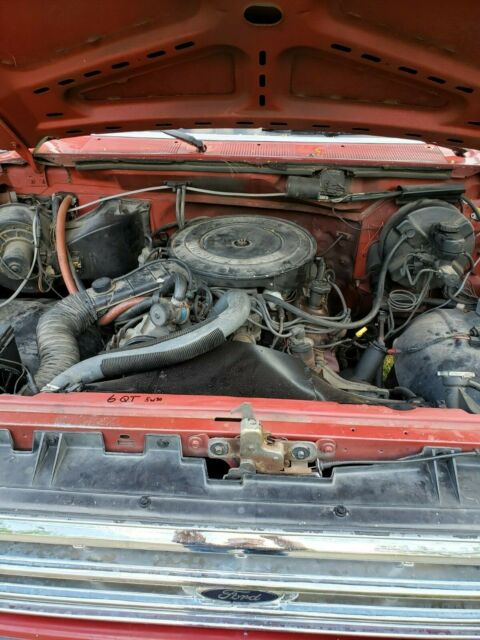 1987 Dark red Ford F-250 regular cab  truck