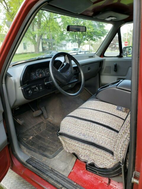 1987 Dark red Ford F-250 regular cab  truck