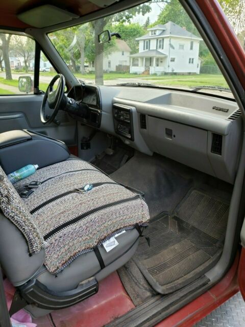 1987 Dark red Ford F-250 regular cab  truck