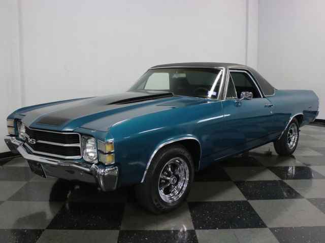 1971 Blue Chevrolet El Camino Pickup (Truck)