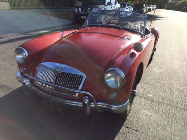 1958 Red MG MGA