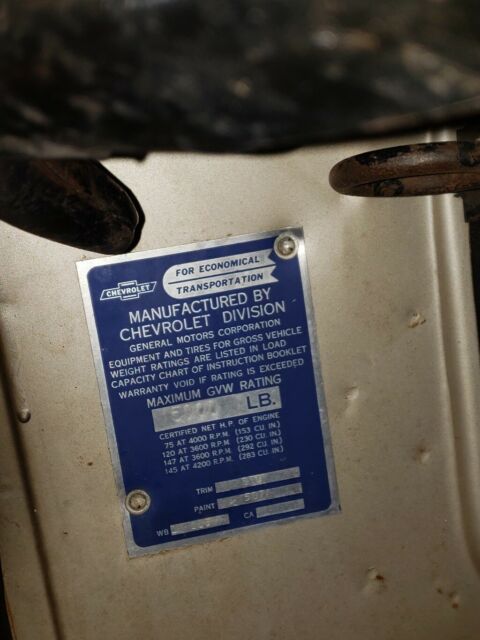 1963 Blue Chevrolet C-10 Standard Cab Pickup