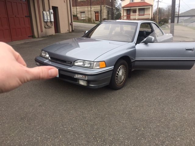 1990 Blue Acura Legend Coupe