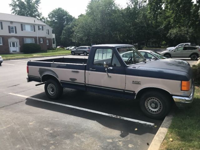 1987 Blue Ford F-150 Standard Cab Pickup