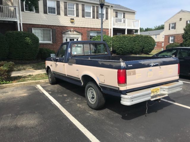 1987 Blue Ford F-150 Standard Cab Pickup