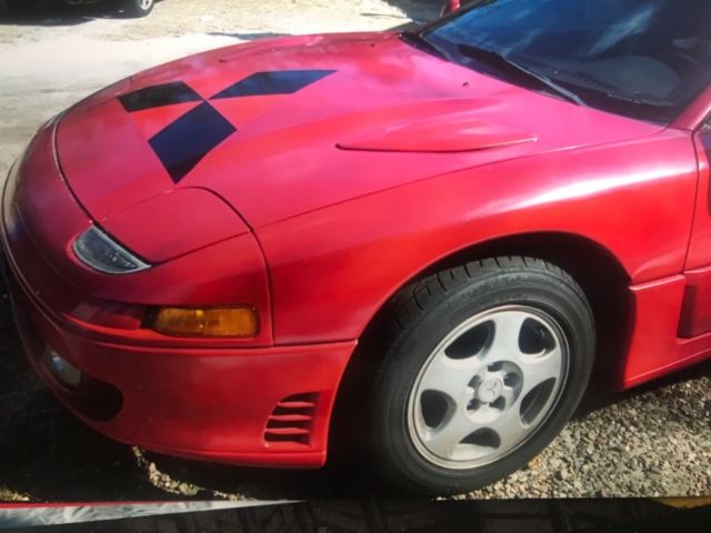 1991 Red Mitsubishi 3000GT Coupe