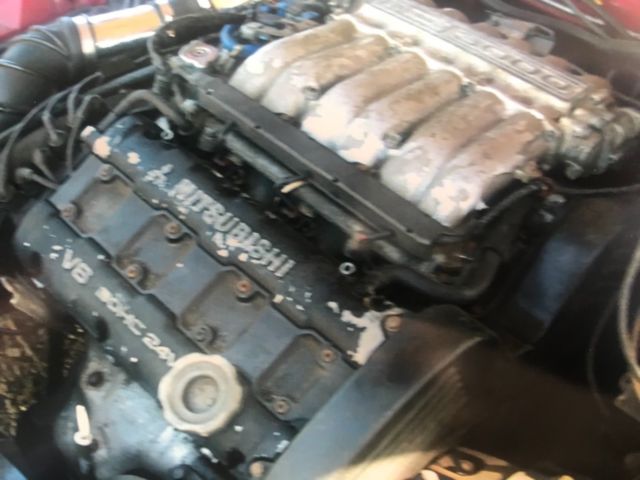 1991 Red Mitsubishi 3000GT Coupe