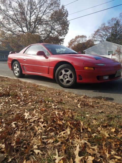 1991 Red Mitsubishi 3000GT Coupe