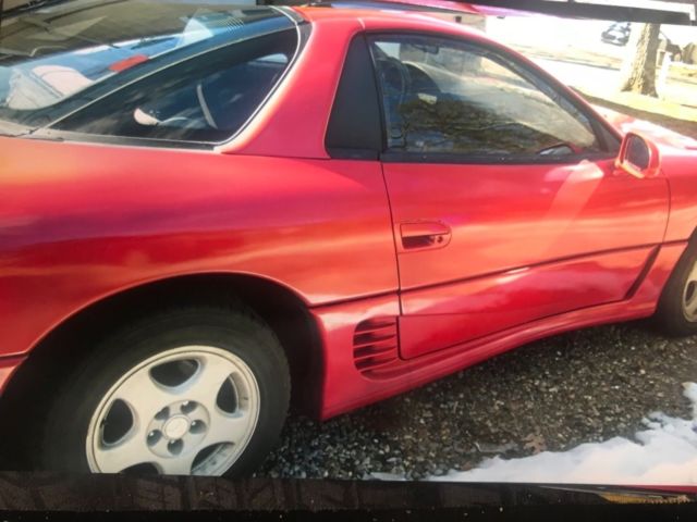 1991 Red Mitsubishi 3000GT Coupe