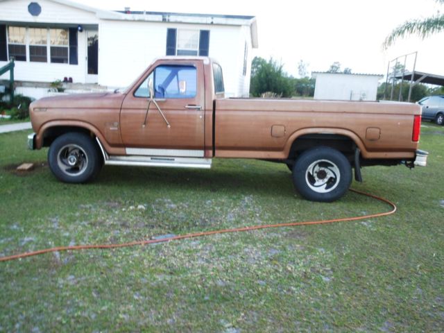 1986 Umber (reddish brown) Ford F-250 Standard Cab Pickup