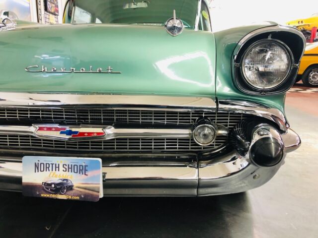 1957 Green Chevrolet Bel Air/150/210 2 Door