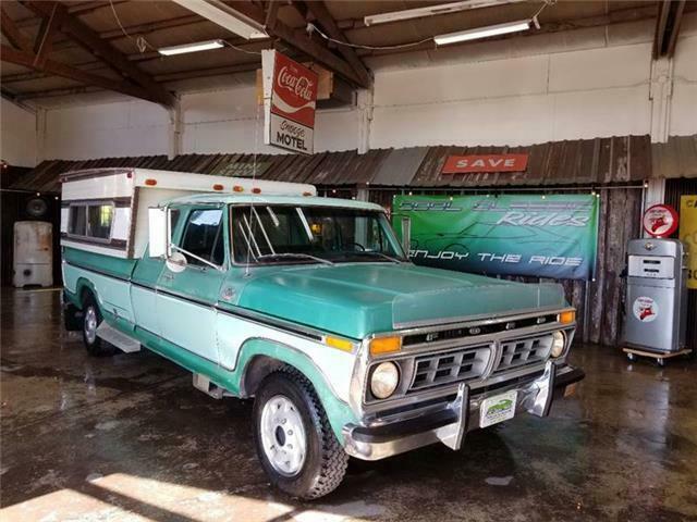 1977 Green Ford F-250 Pickup Truck
