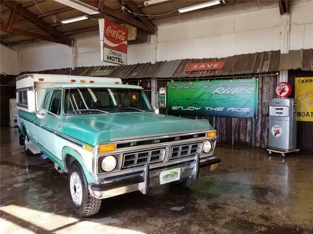 1977 Green Ford F-250 Pickup Truck