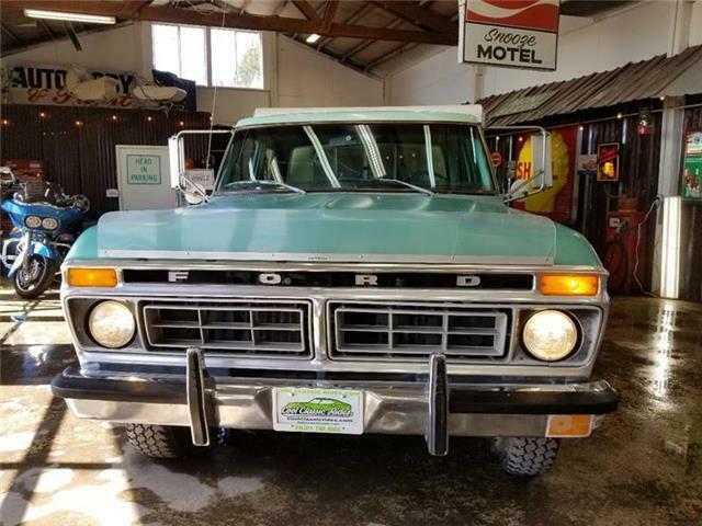 1977 Green Ford F-250 Pickup Truck
