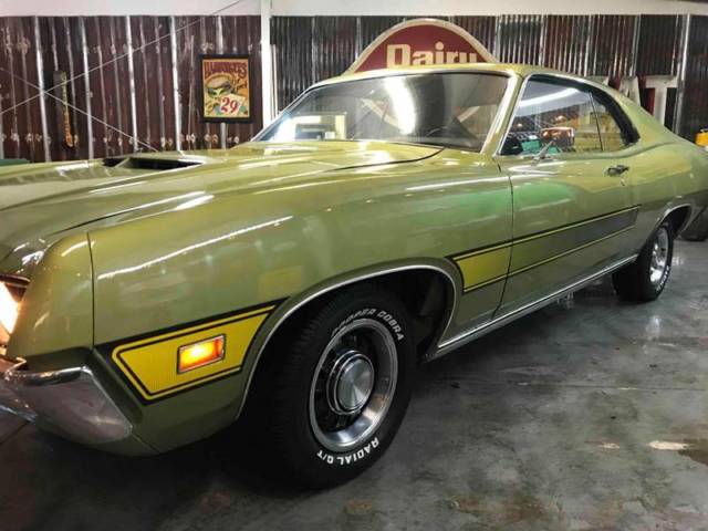 1970 Green Ford Torino Coupe