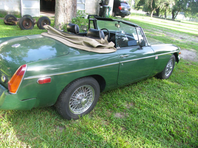 1976 Green MG MGB Convertible