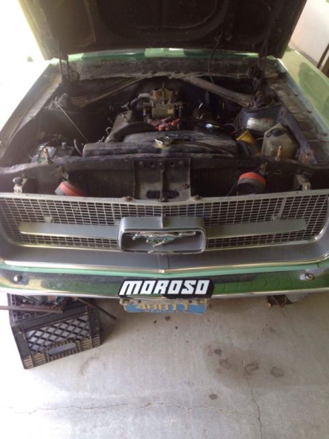 1967 Green , with dark green stripes Ford Mustang Coupe