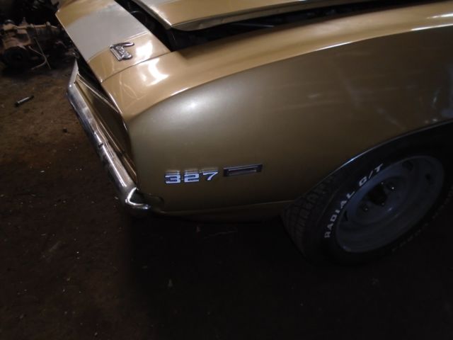 1969 Olympic gold Chevrolet Camaro Coupe