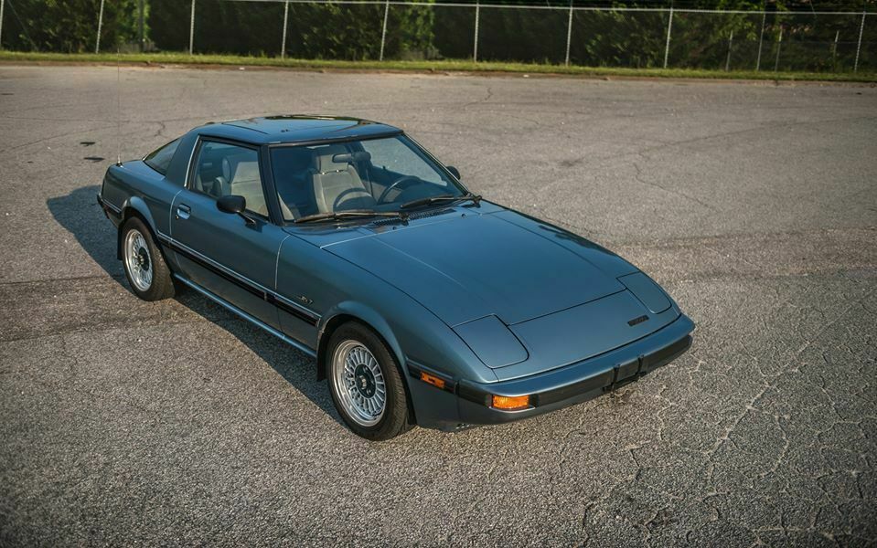 1984 Blue Mazda RX-7 Coupe