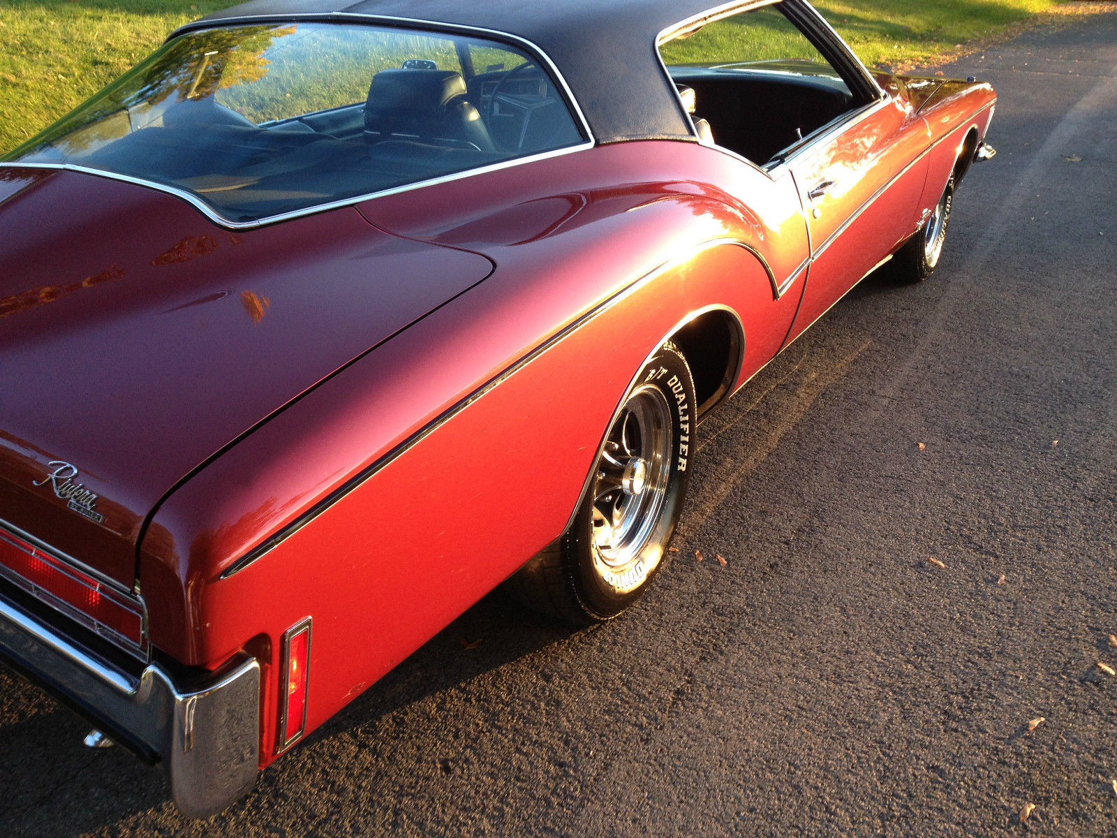 1972 Maroon Buick Riviera Coupe