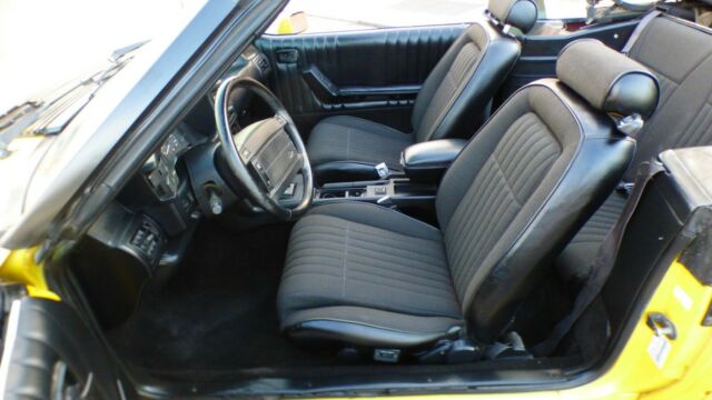 1993 Yellow Ford Mustang Convertible