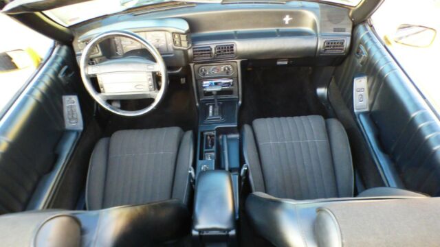 1993 Yellow Ford Mustang Convertible