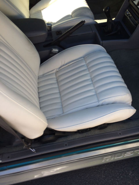 1993 Teal Ford Mustang Convertible
