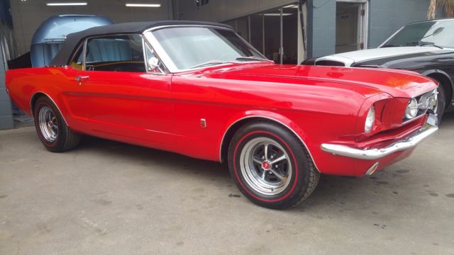 1966 Red Ford Mustang Convertible