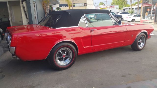 1966 Red Ford Mustang Convertible