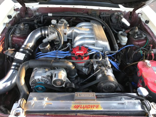 1991 White Ford Mustang Convertible