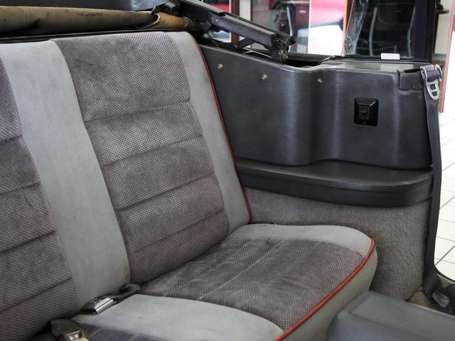 1986 Black Ford Mustang Convertible