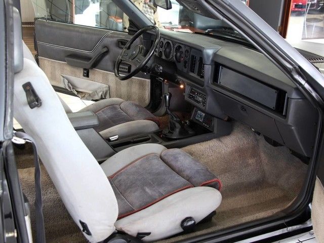 1986 Black Ford Mustang Convertible