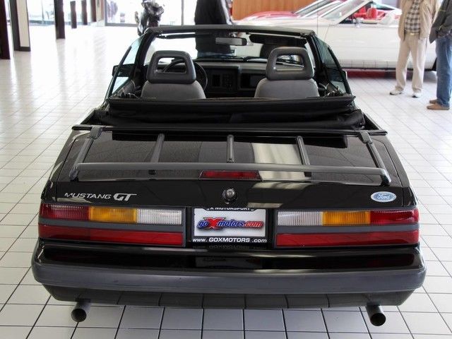 1986 Black Ford Mustang Convertible