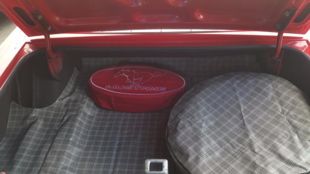 1966 Red Ford Mustang Convertible