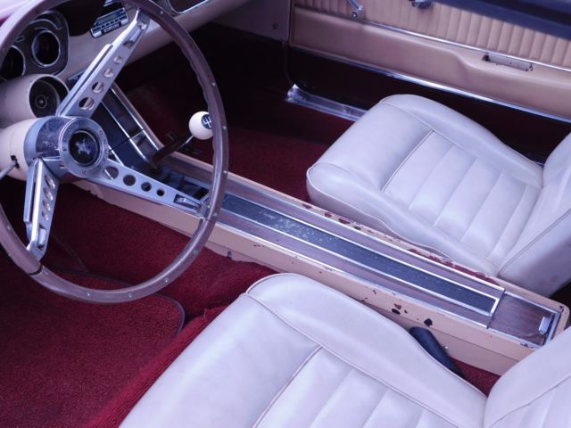 1966 Burgundy Ford Mustang Convertible