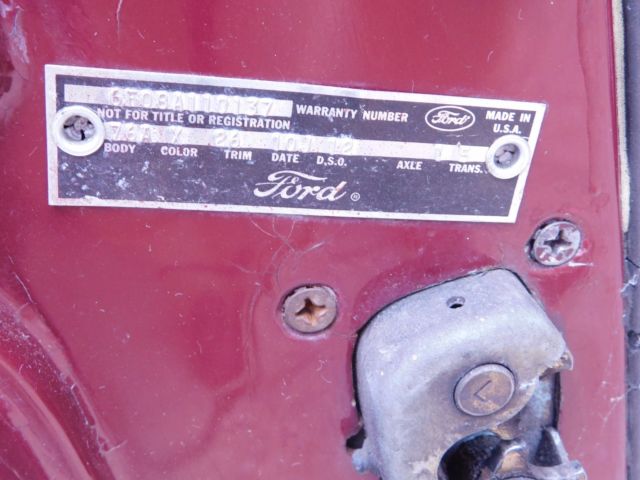 1966 Burgundy Ford Mustang Convertible