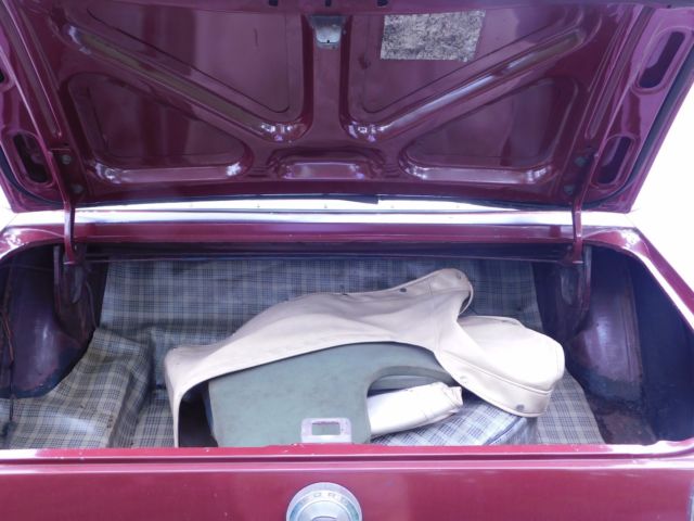 1966 Burgundy Ford Mustang Convertible