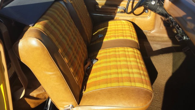 1971 medium goldenrod yellow Ford Ranchero truck car el camino ranchero