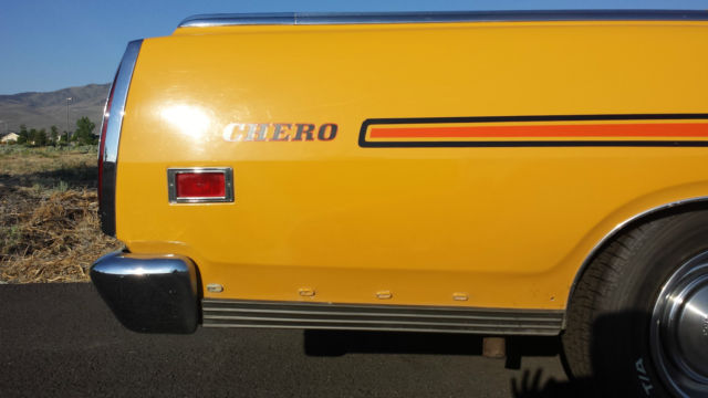 1971 medium goldenrod yellow Ford Ranchero truck car el camino ranchero