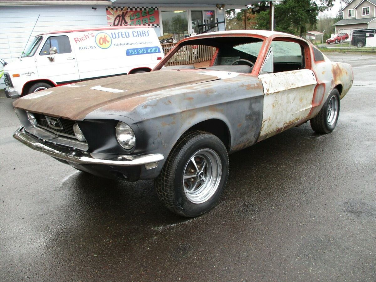 1968 Black Ford Mustang Fastback